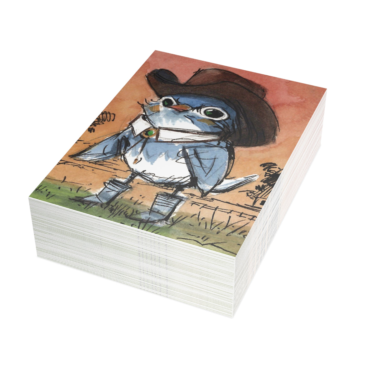 Cowboy Blue-Postcard Bundles (envelopes included)
