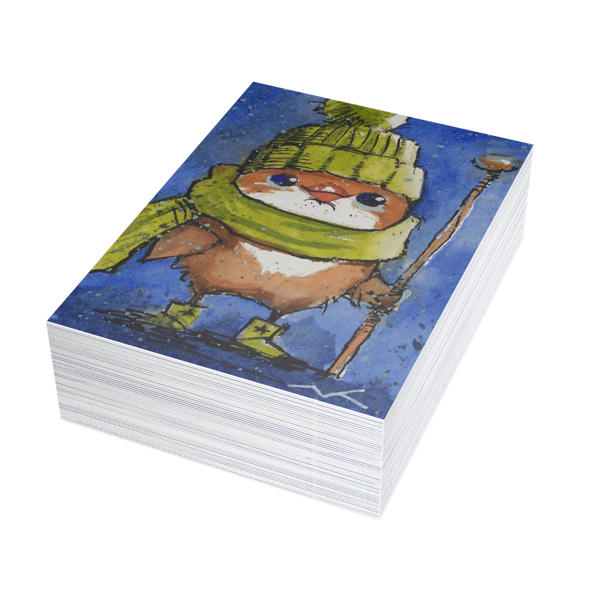 Green Scarf-Postcard Bundles (envelopes included)