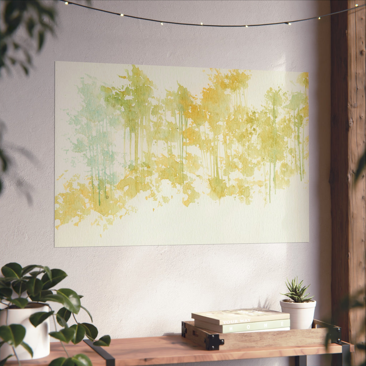 Fine Art Poster — Pastel Forest Watercolor Wall Art