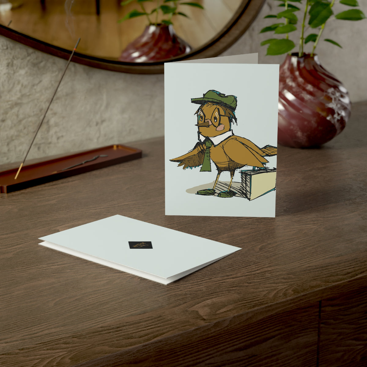 Copy of Lover Bird Greeting Card –Pack of 1/10/30/50