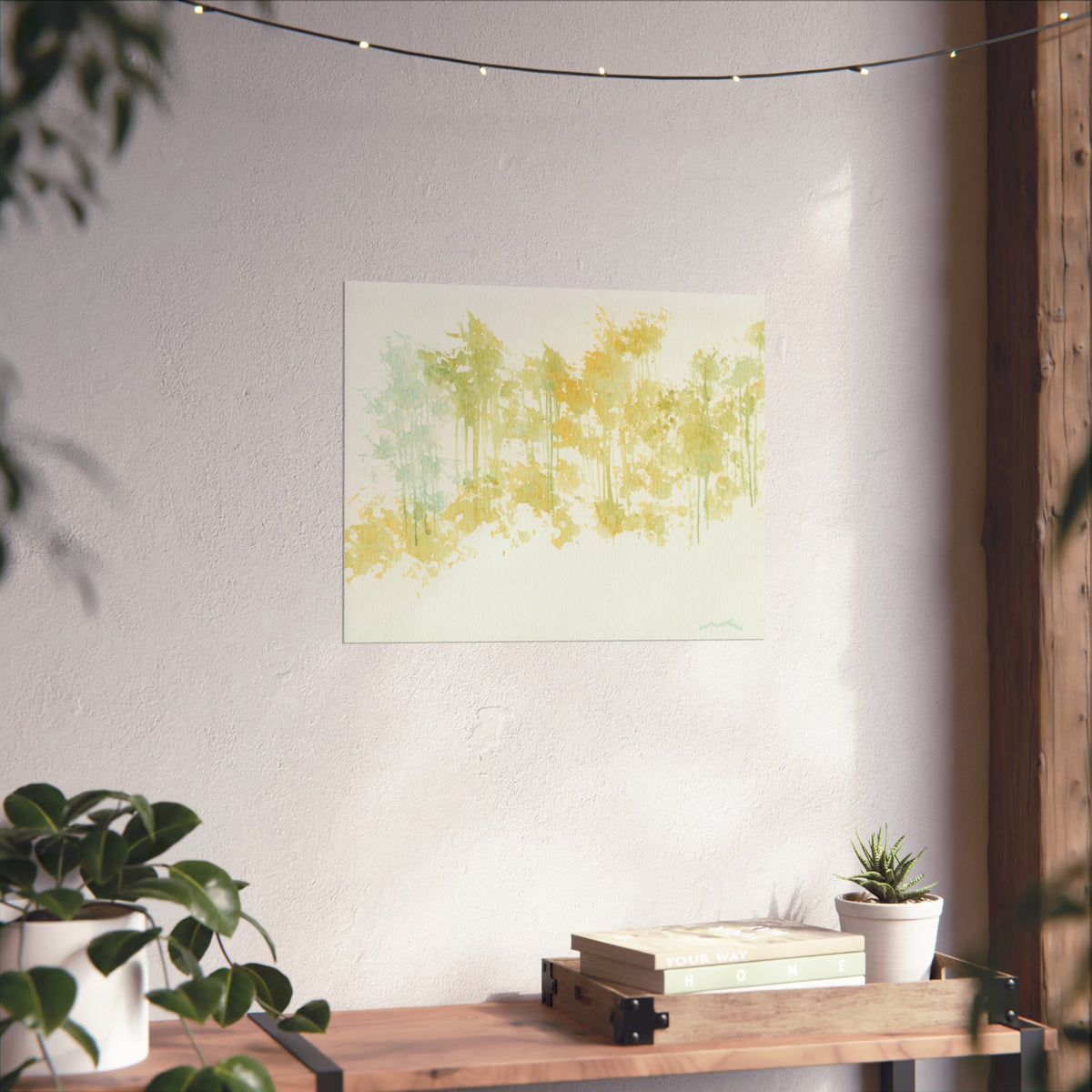 Fine Art Poster — Pastel Forest Watercolor Wall Art