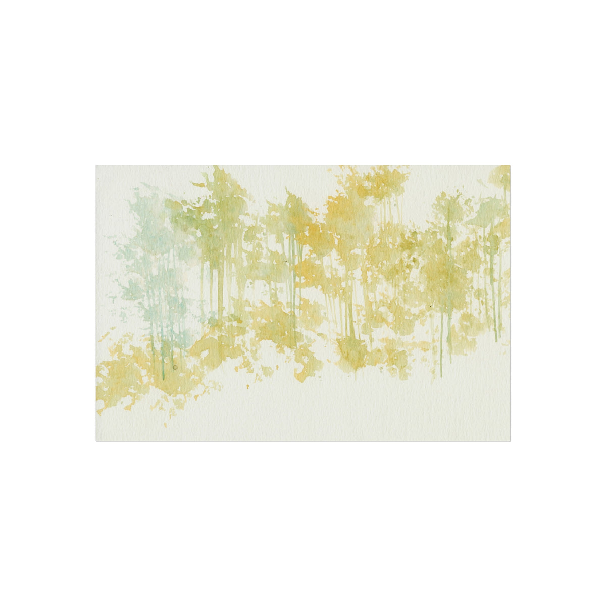 Fine Art Poster — Pastel Forest Watercolor Wall Art