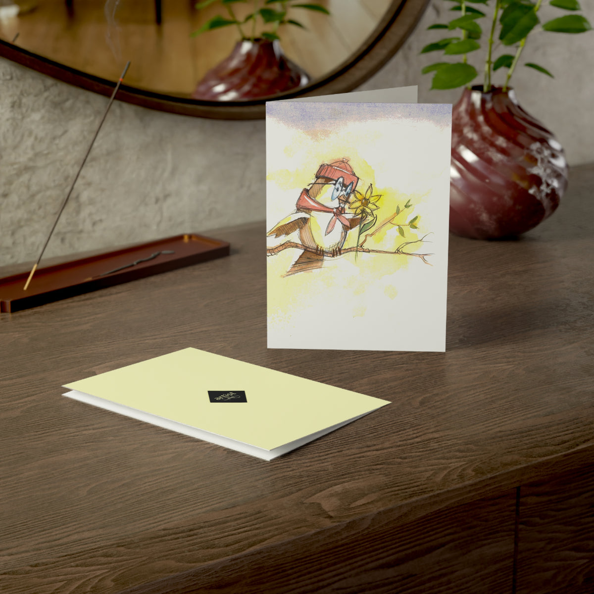 Lover Bird Greeting Card –Pack of 1/10/30/50