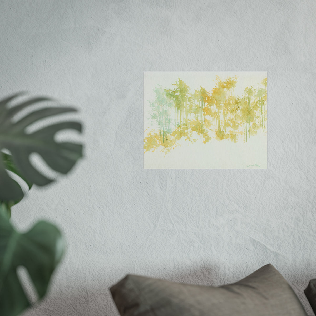 Fine Art Poster — Pastel Forest Watercolor Wall Art