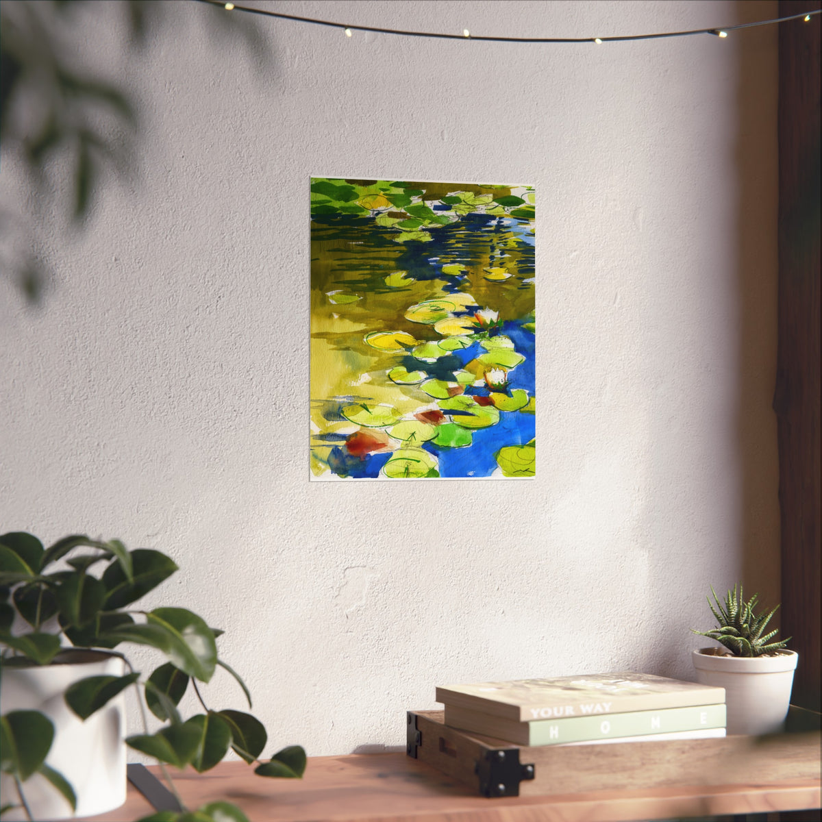 Waterlily Fine Art Poster — Vibrant Impressionist Pond Print