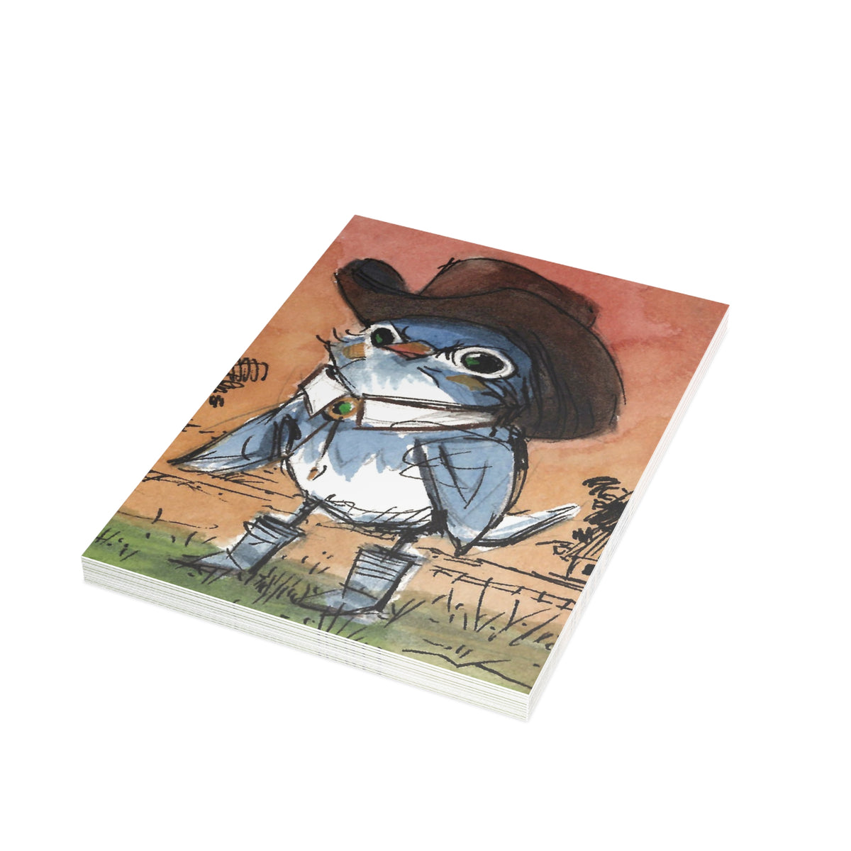 Cowboy Blue-Postcard Bundles (envelopes included)