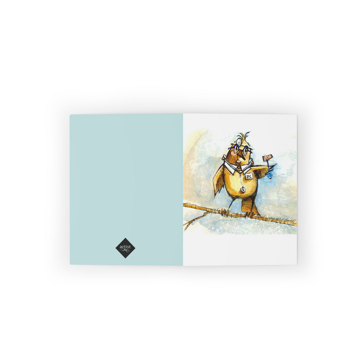 Doctor Greeting Cards — Whimsical Postman Bird Illustration