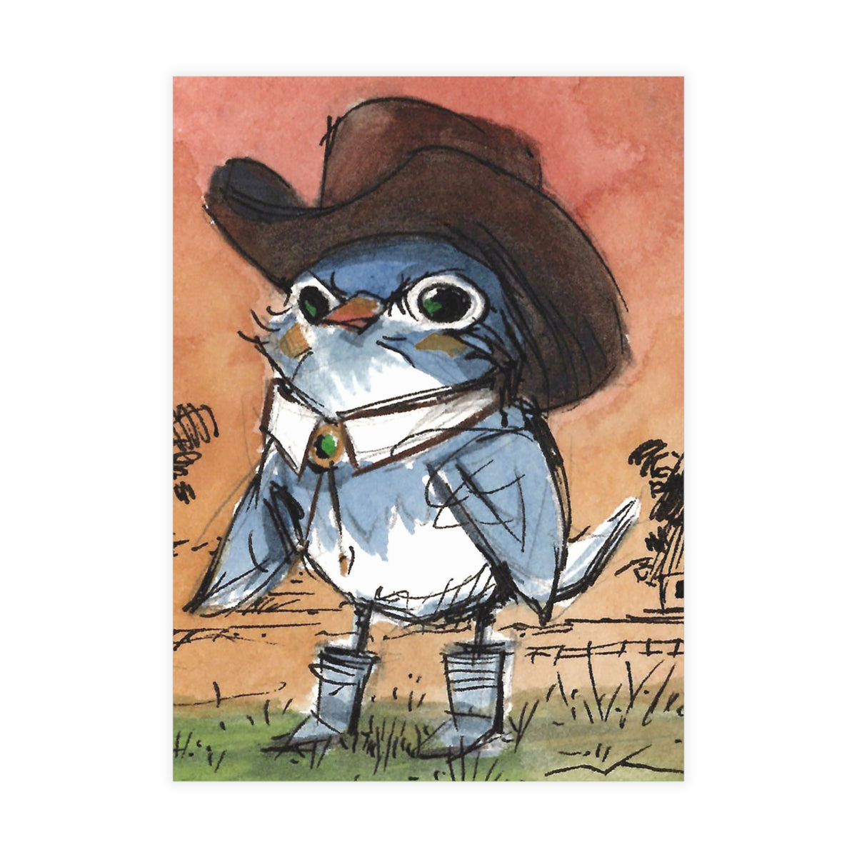 Cowboy Blue-Postcard Bundles (envelopes included)
