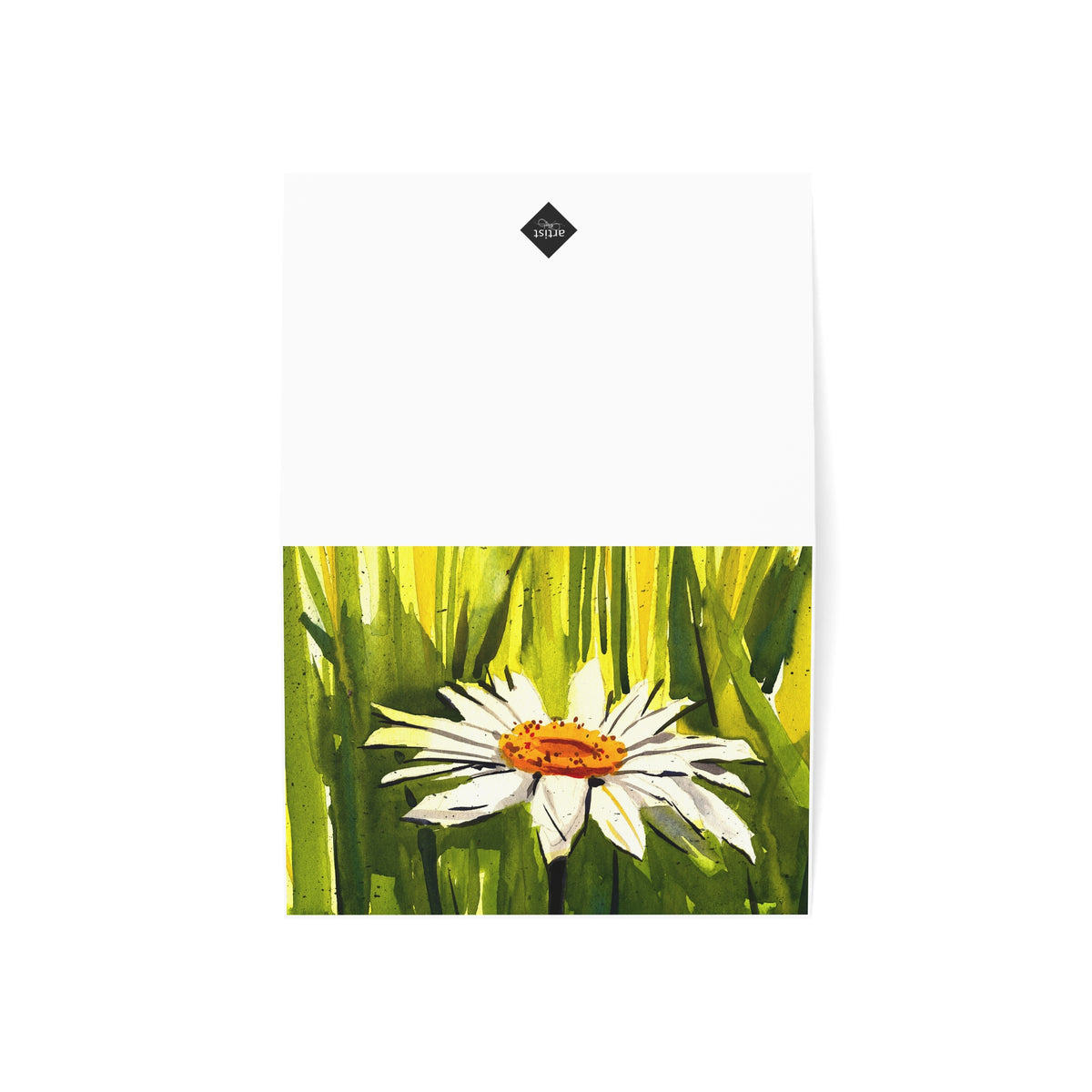 Daisy Watercolor Greeting Cards — Blank Note Cards for All Occasions (1/10/30/50 pcs)