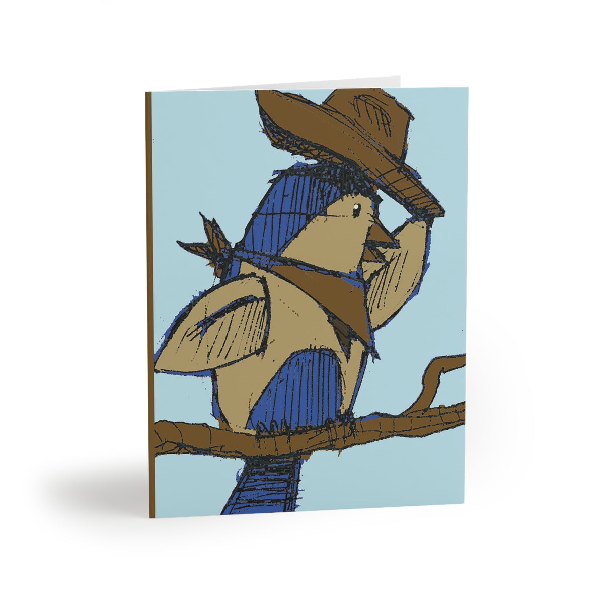 Bluebird Cowboy Greeting Cards — Blank Note Cards