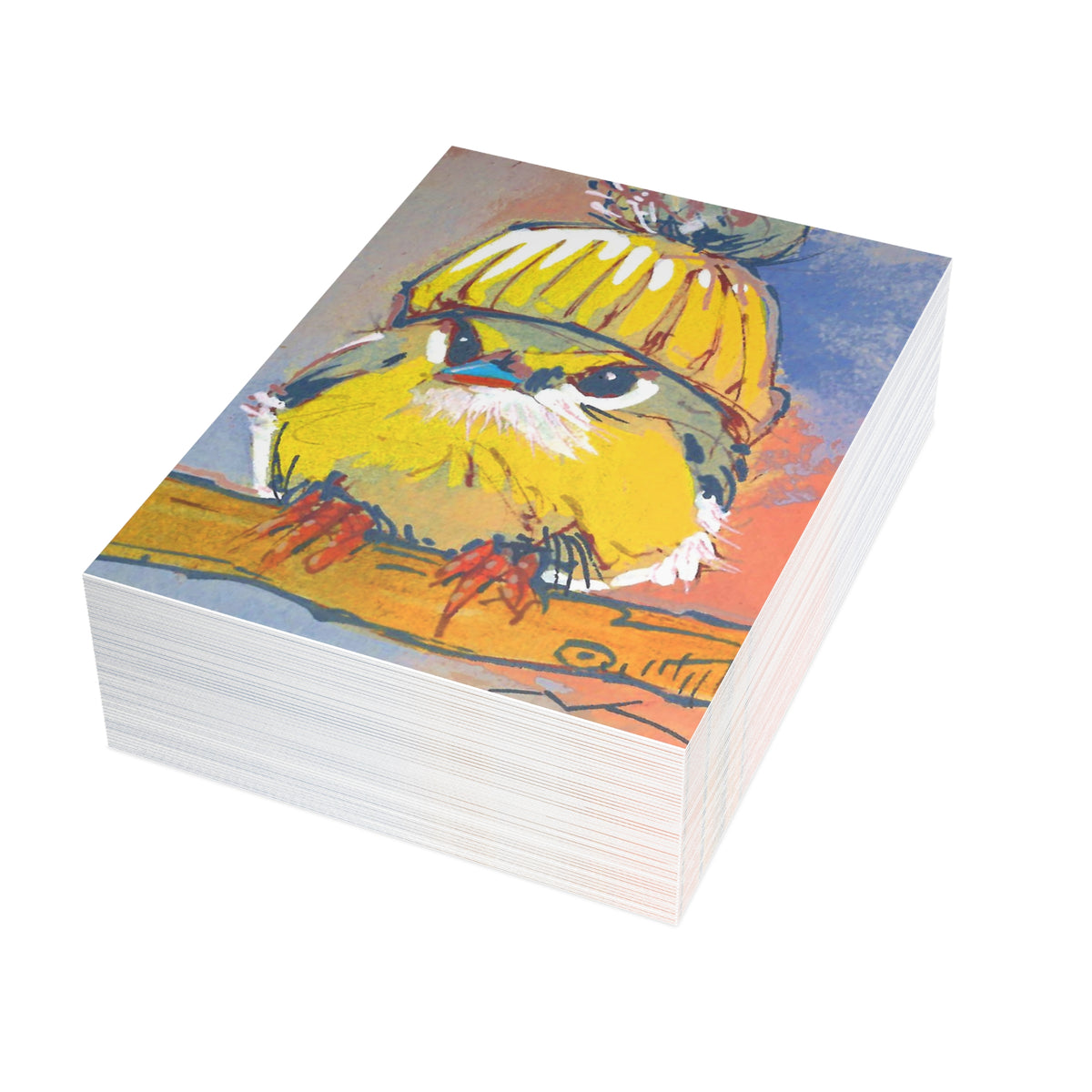 Yellow Hat-Postcard Bundles (envelopes included)