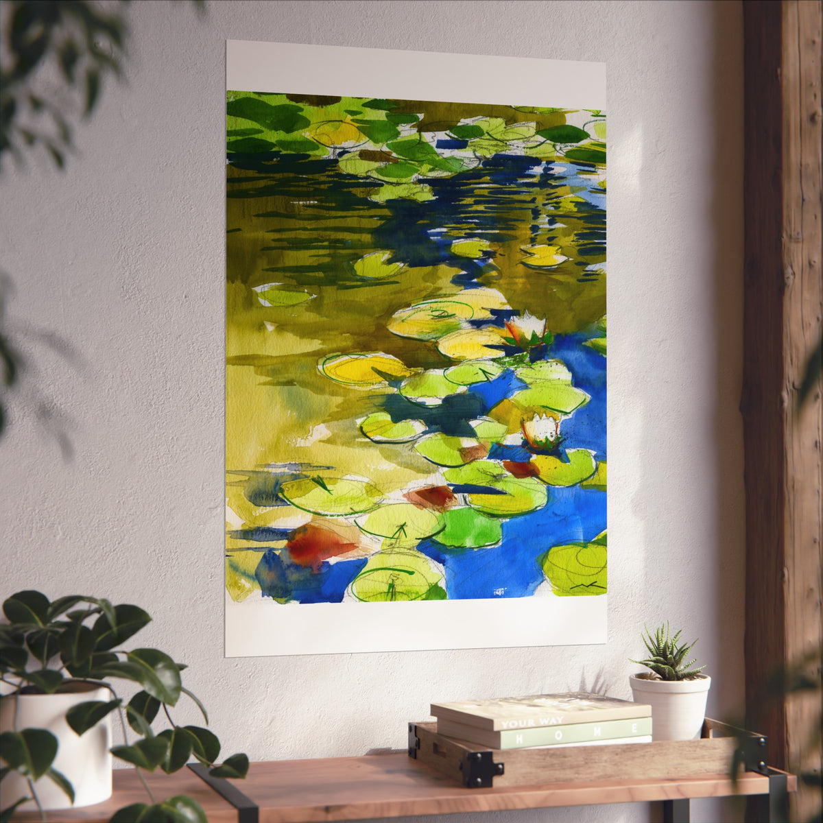 Waterlily Fine Art Poster — Vibrant Impressionist Pond Print