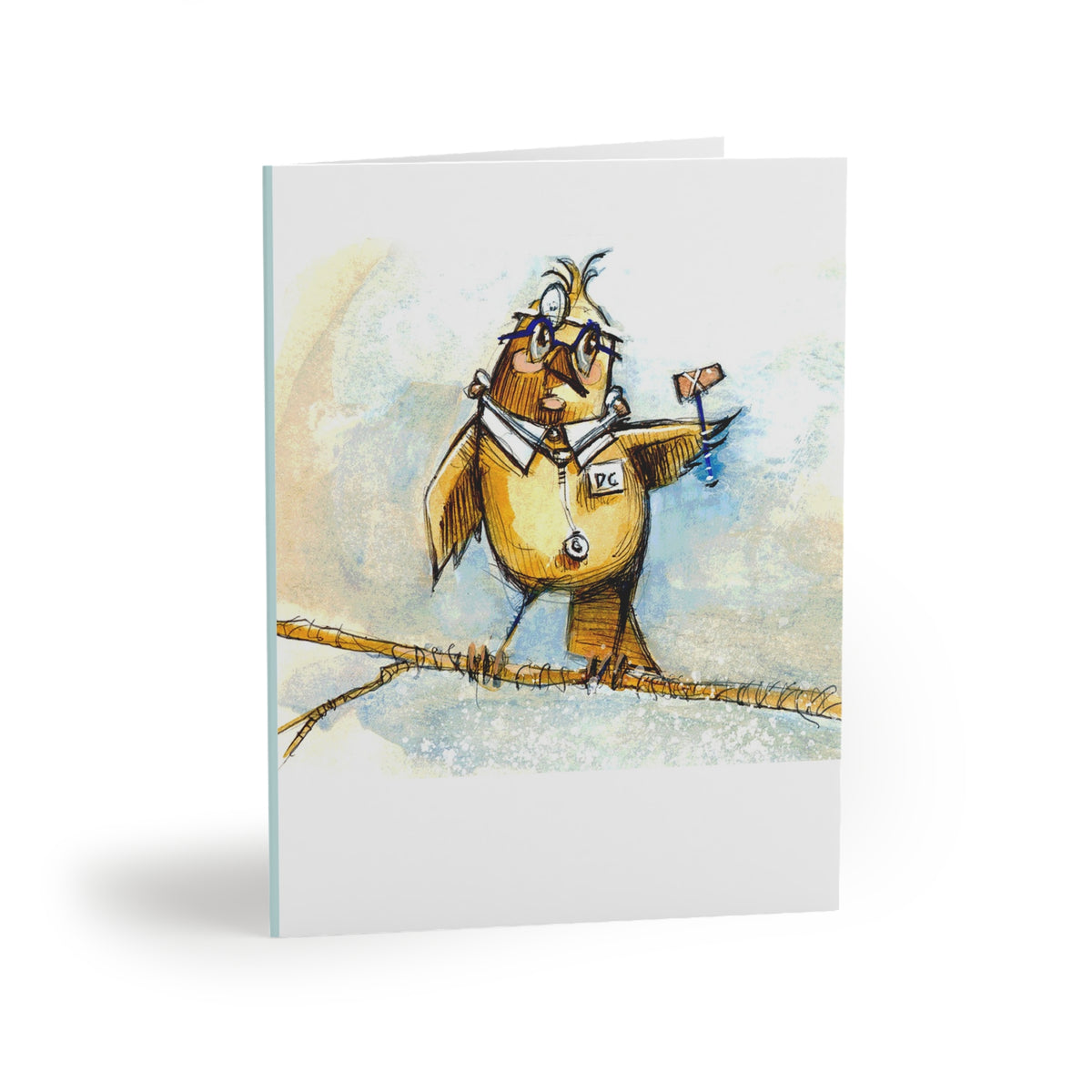 Doctor Greeting Cards — Whimsical Postman Bird Illustration