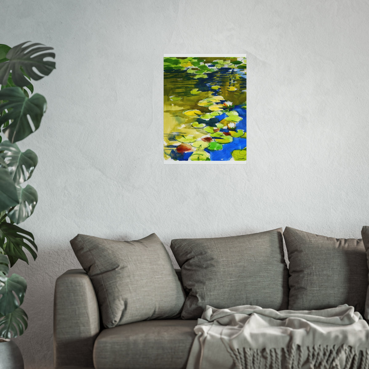 Waterlily Fine Art Poster — Vibrant Impressionist Pond Print