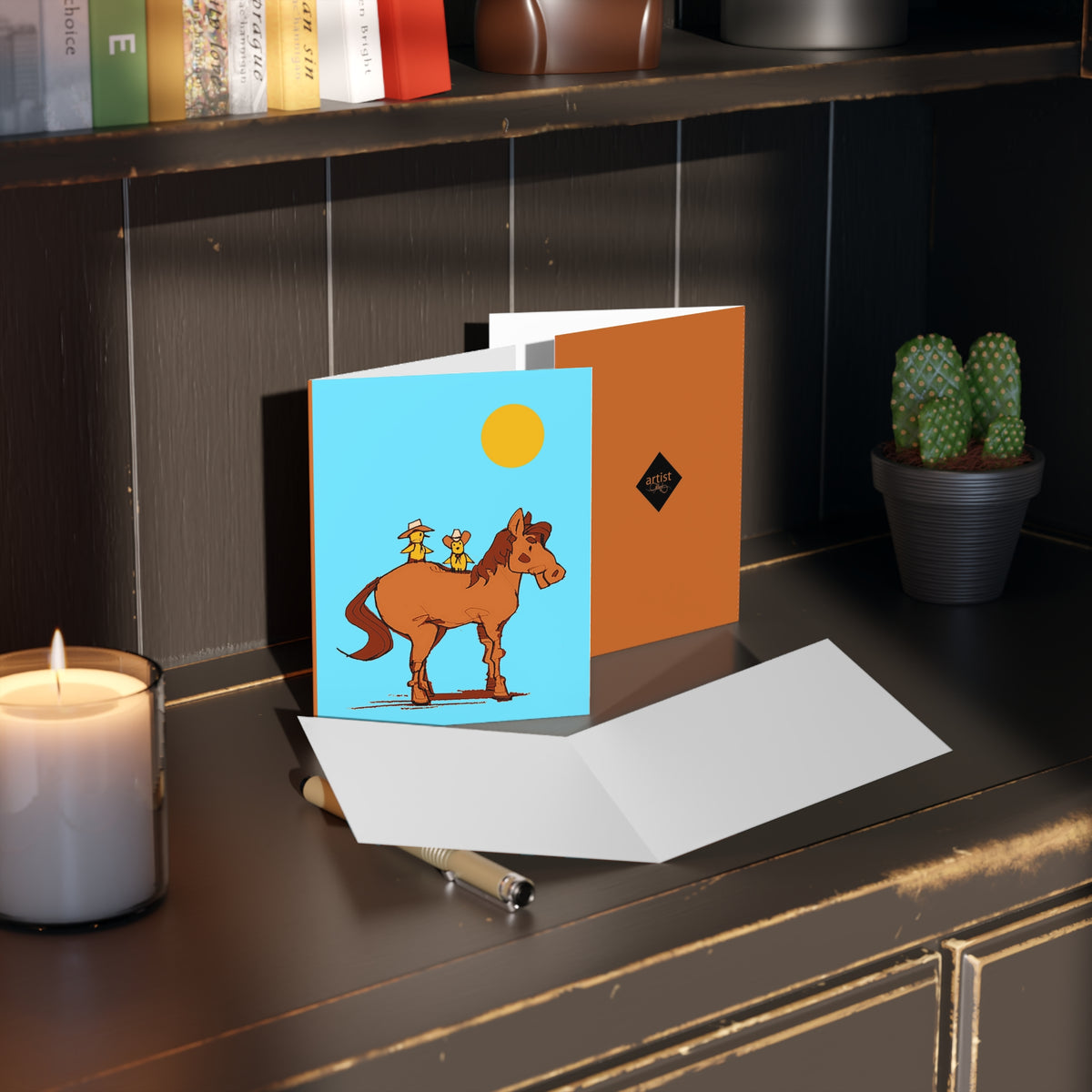 Whimsical Horse Riding Greeting Cards – Western Birthday & Everyday Notes