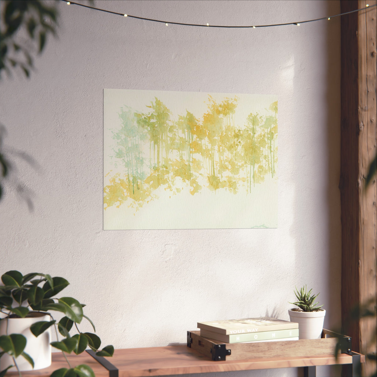 Fine Art Poster — Pastel Forest Watercolor Wall Art