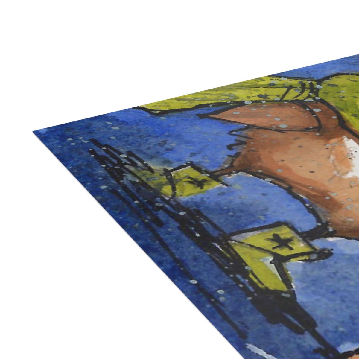 Green Scarf-Postcard Bundles (envelopes included)