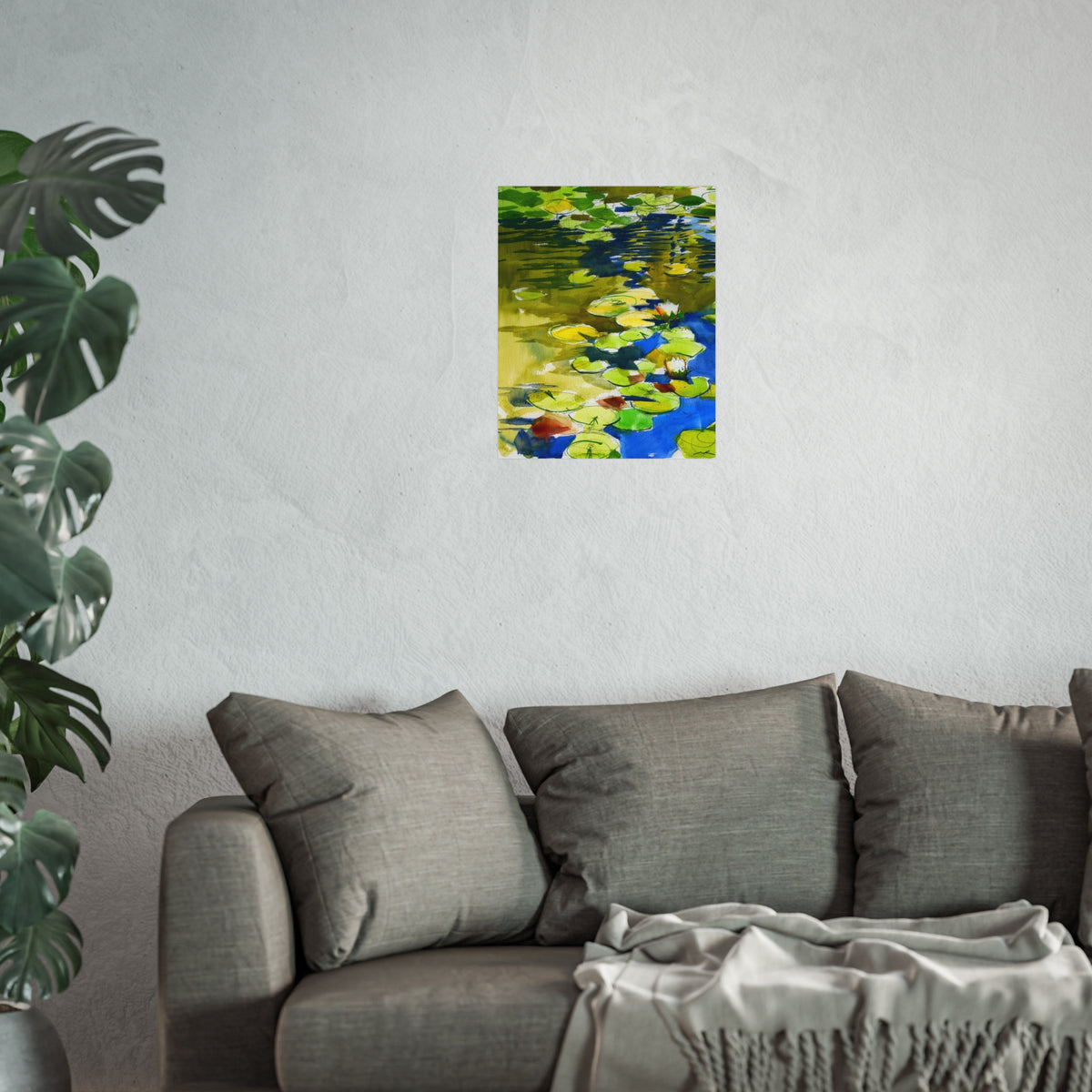 Waterlily Fine Art Poster — Vibrant Impressionist Pond Print