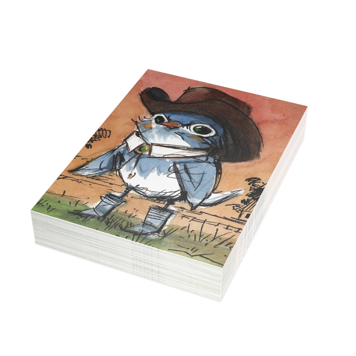 Cowboy Blue-Postcard Bundles (envelopes included)