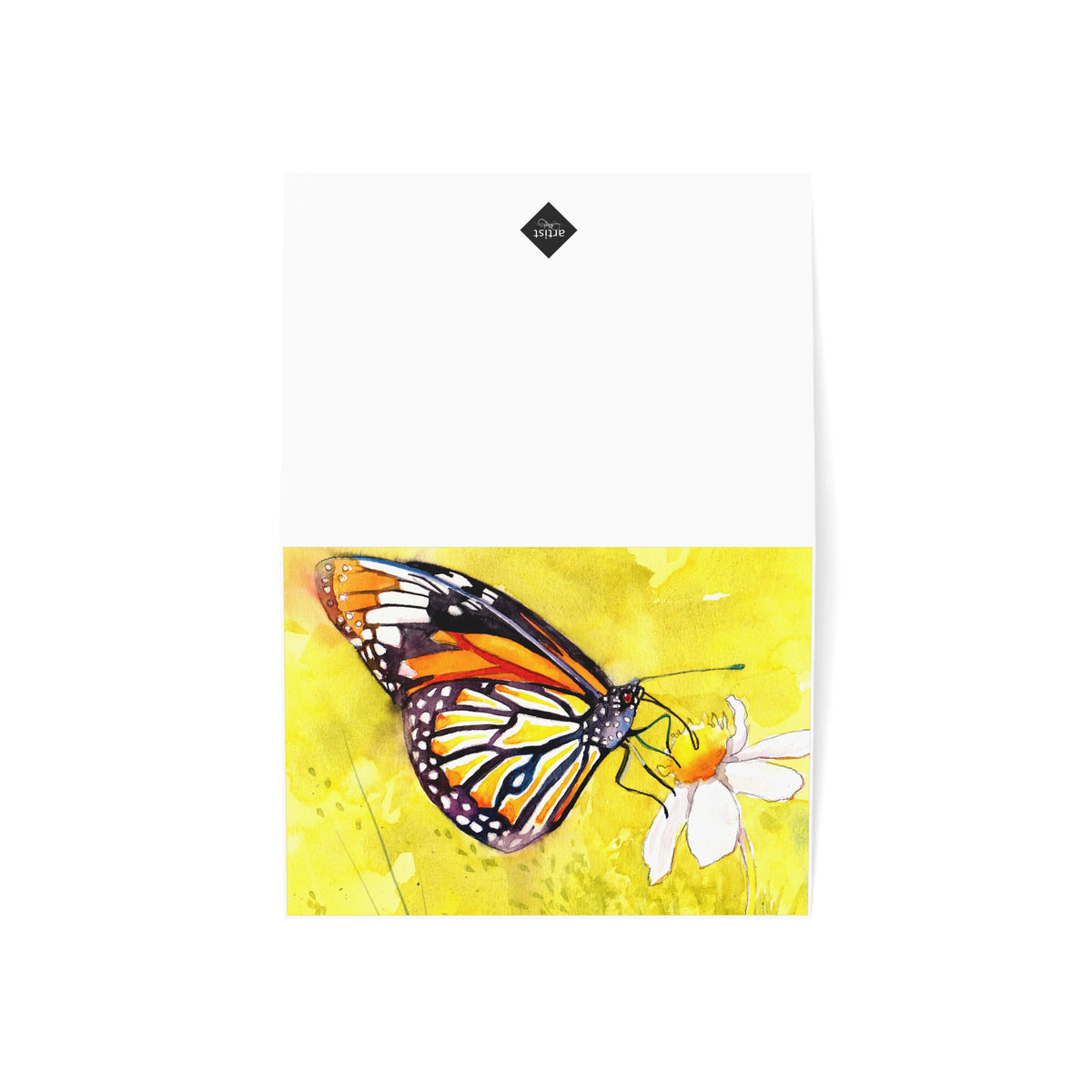 Monarch Butterfly Watercolor Greeting Cards — Blank Note Cards (Pack of 1, 10, 30, 50)