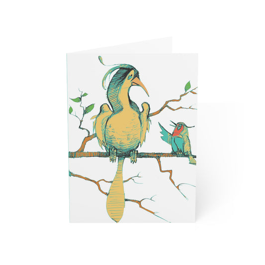 Bird Boss Greeting Card – (Pack of 1, 10, 30, 50)
