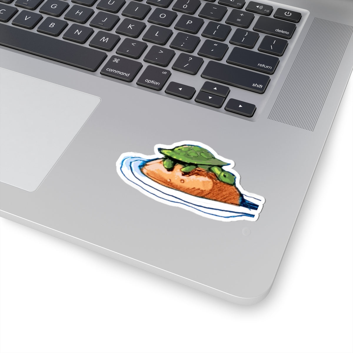 Turtle On Toast Sticker — Cute Kawaii Laptop Sticker (Kiss-Cut)