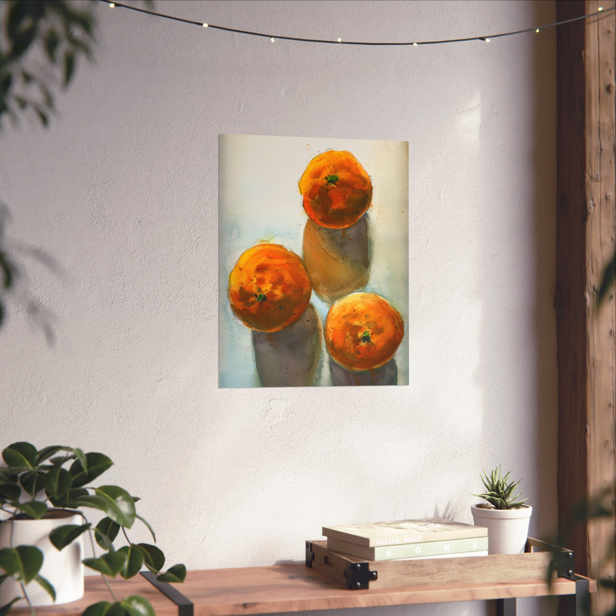 Fine Art Poster — Watercolor Oranges Still Life Print