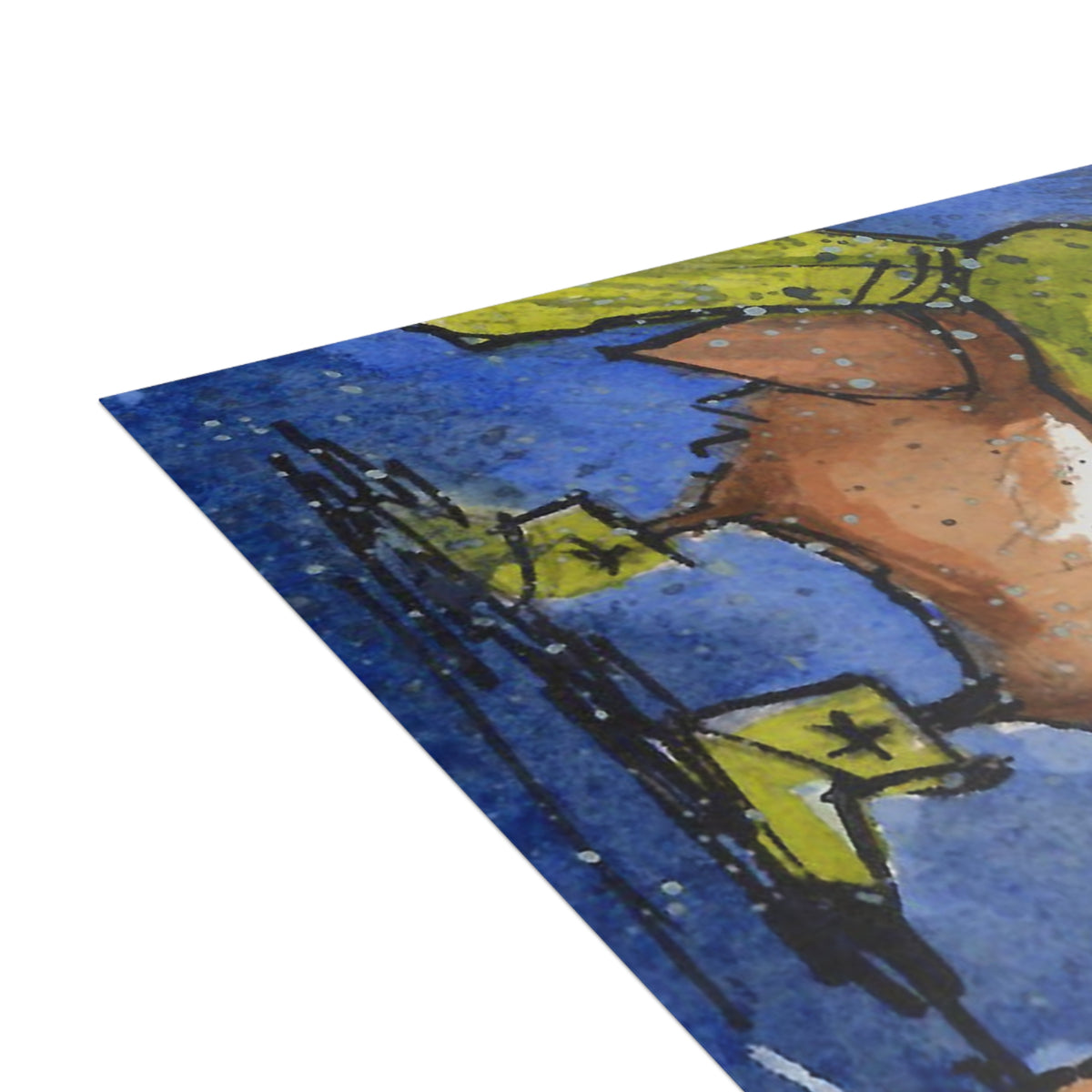 Green Scarf-Postcard Bundles (envelopes included)