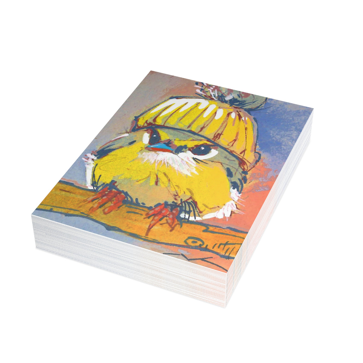 Yellow Hat-Postcard Bundles (envelopes included)