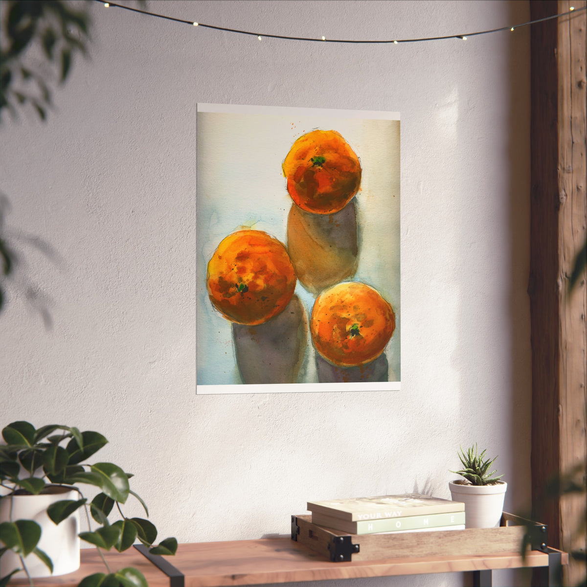 Fine Art Poster — Watercolor Oranges Still Life Print