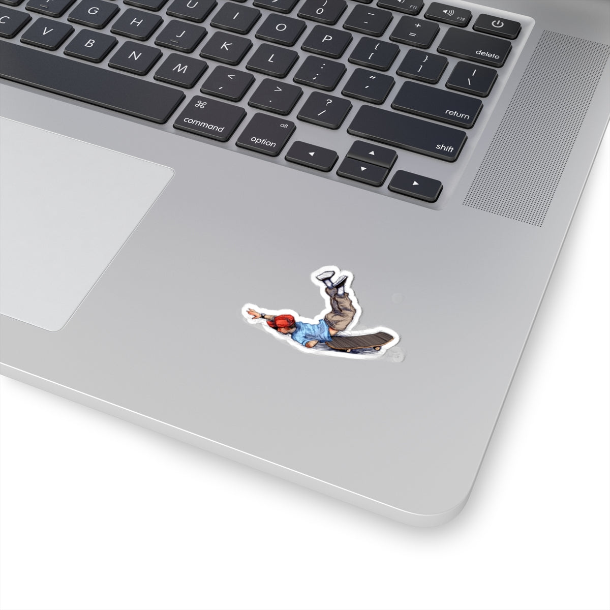 Skateboard Splat Kiss-Cut Sticker — Vintage Skateboarding Sticker