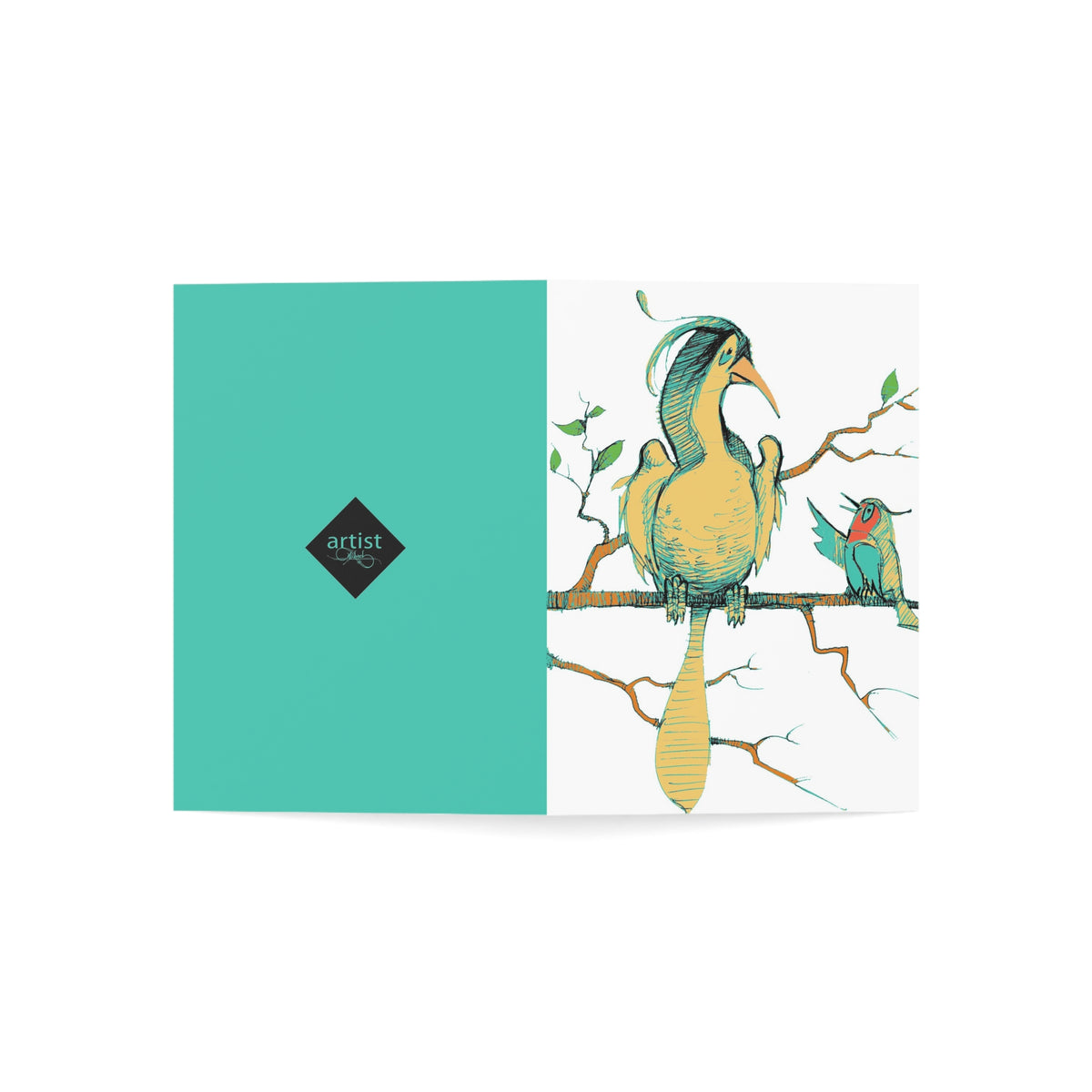 Bird Boss Greeting Card – (Pack of 1, 10, 30, 50)