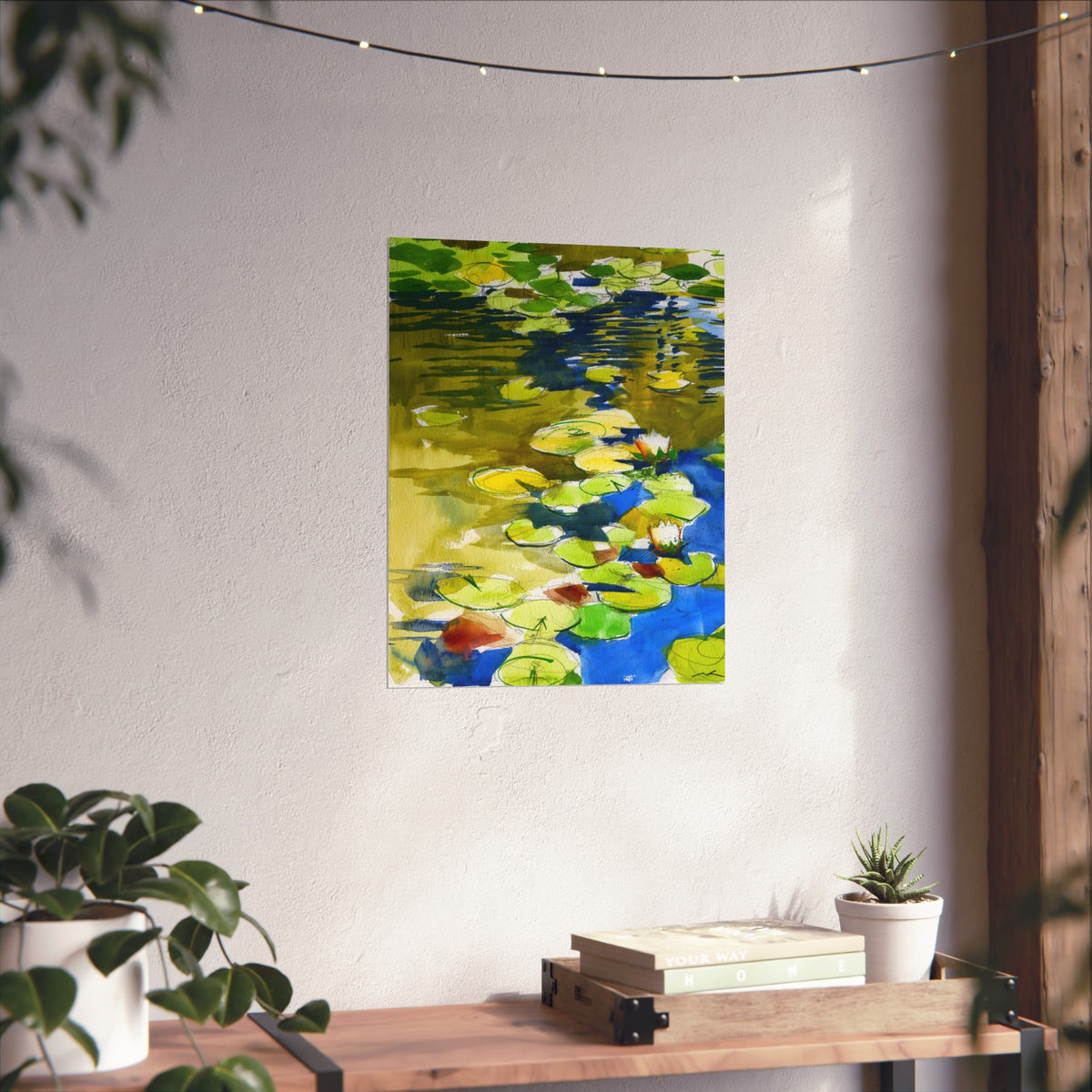 Waterlily Fine Art Poster — Vibrant Impressionist Pond Print
