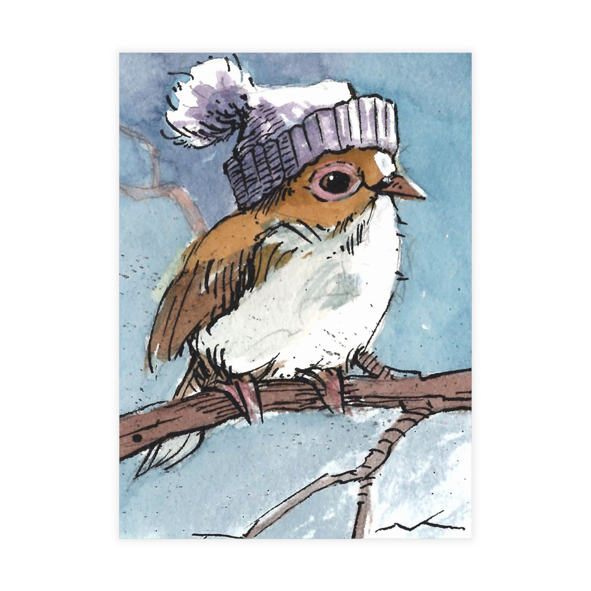 Winter Hat-Postcard Bundles (envelopes included)