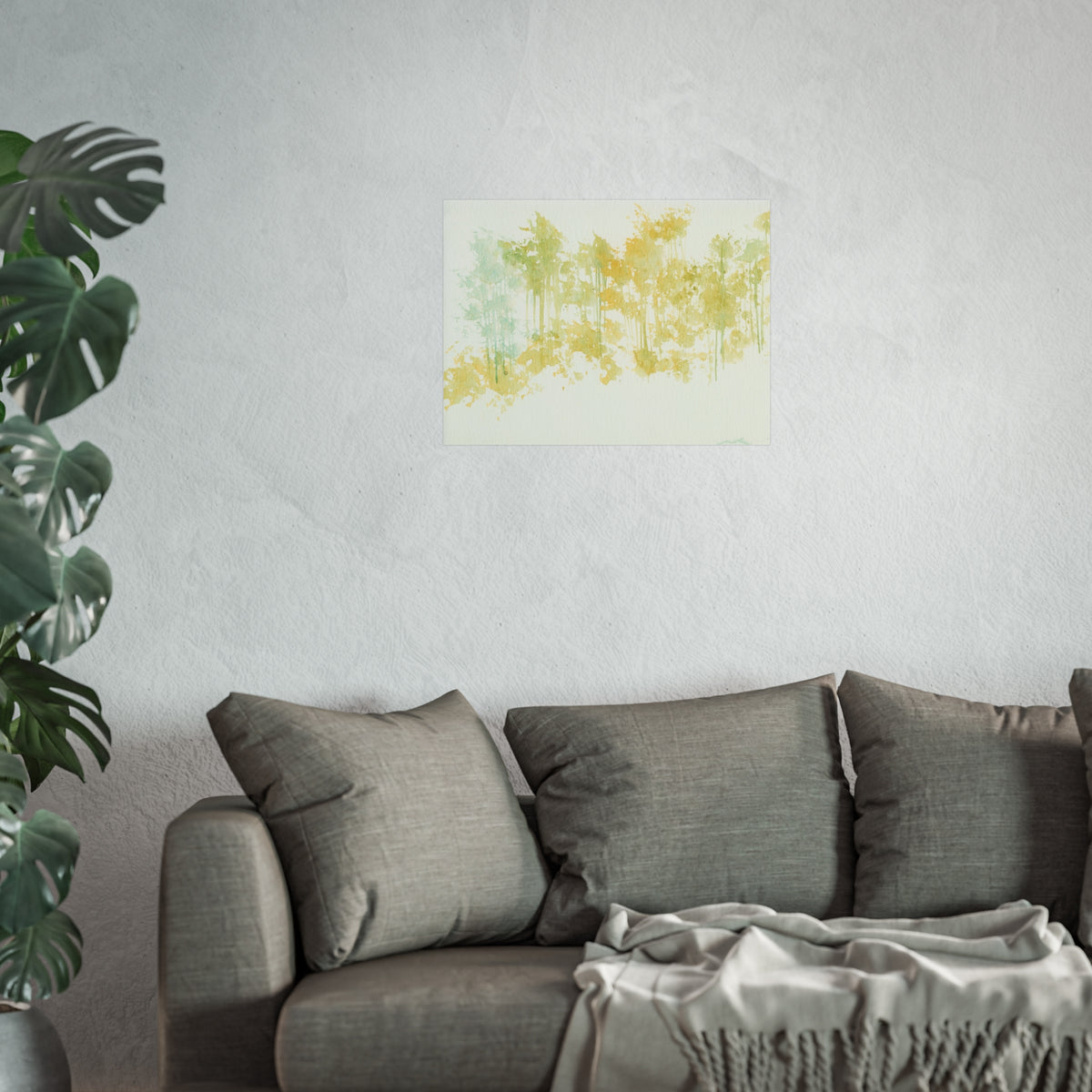 Fine Art Poster — Pastel Forest Watercolor Wall Art