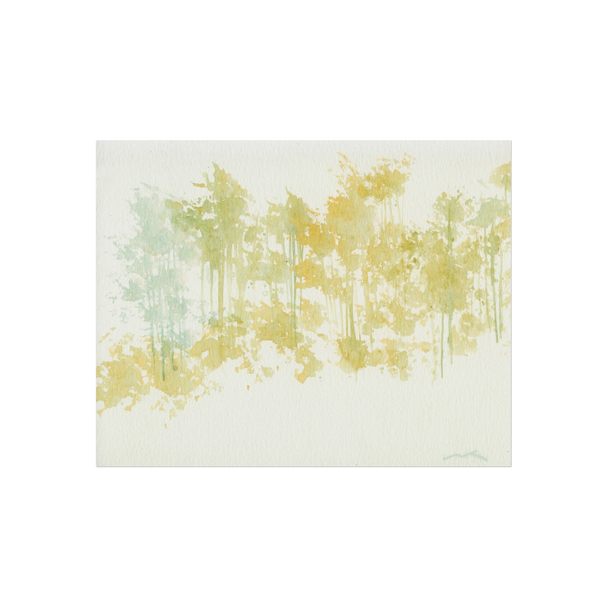 Fine Art Poster — Pastel Forest Watercolor Wall Art