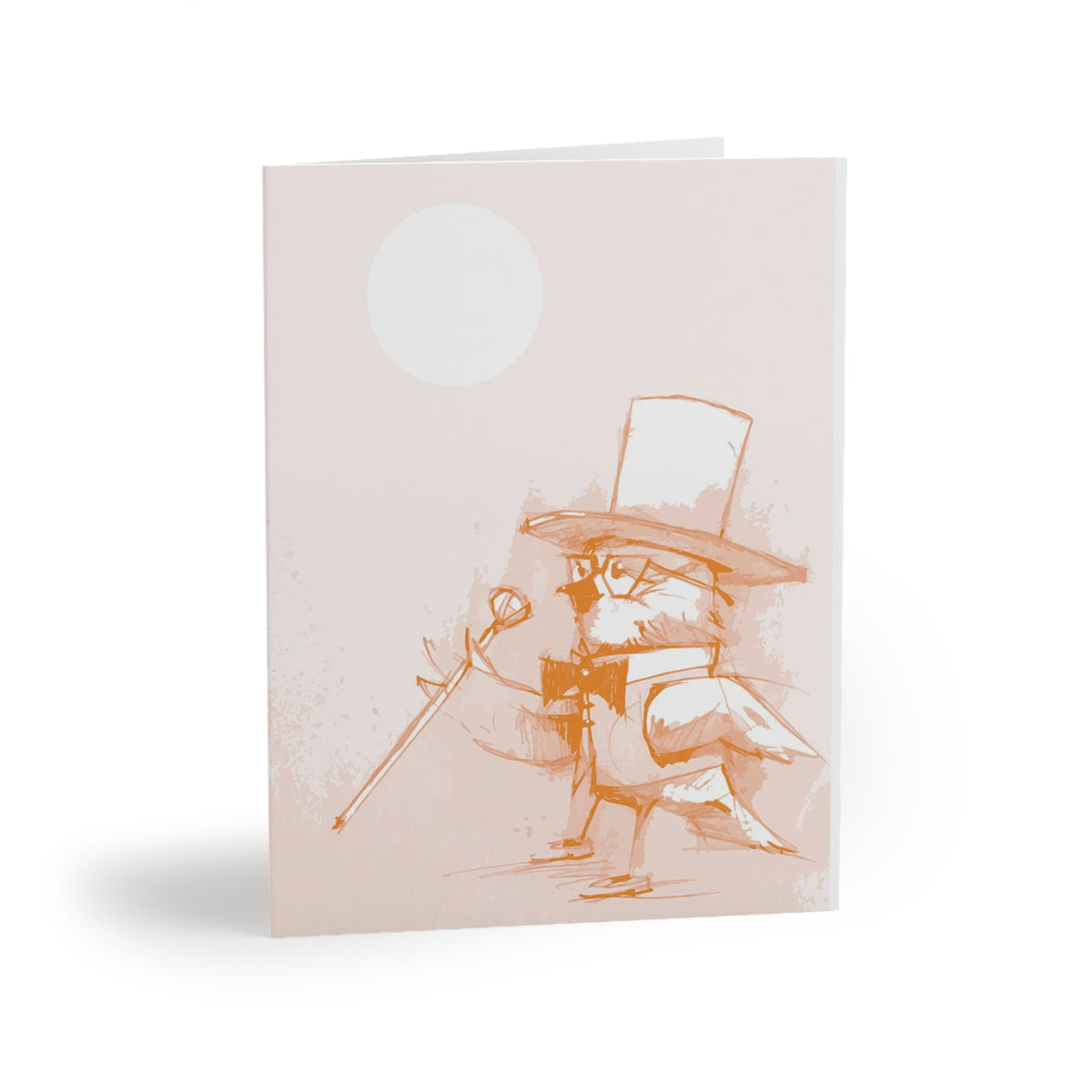 Whimsical Top Hat Bird- Greeting Cards
