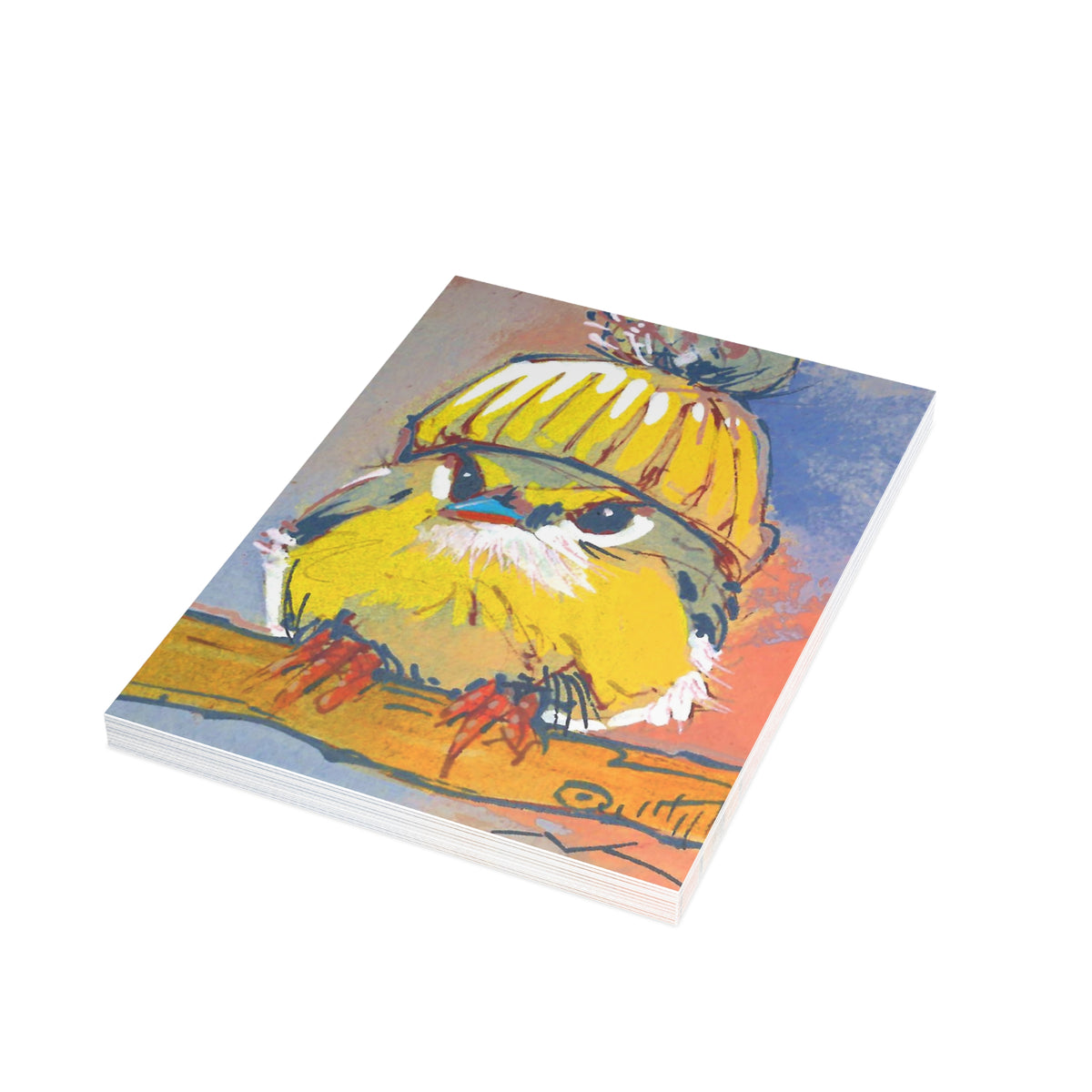Yellow Hat-Postcard Bundles (envelopes included)