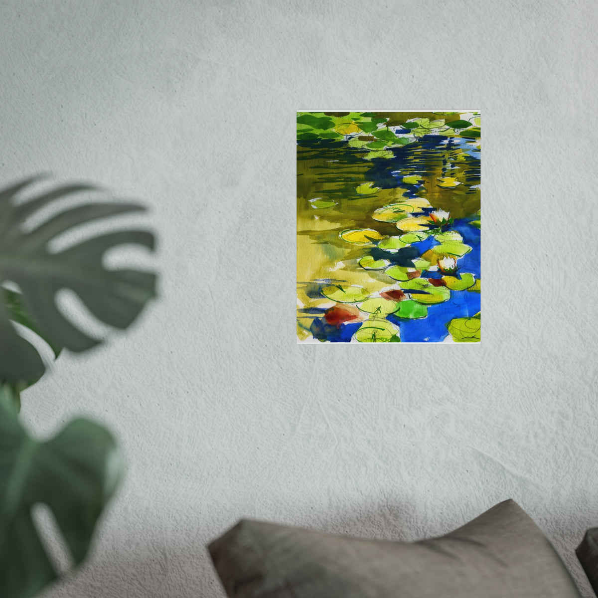 Waterlily Fine Art Poster — Vibrant Impressionist Pond Print