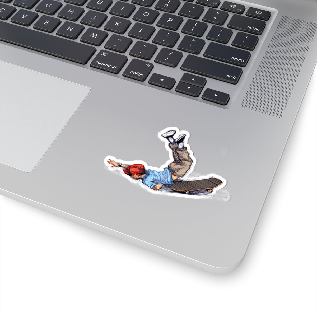 Skateboard Splat Kiss-Cut Sticker — Vintage Skateboarding Sticker