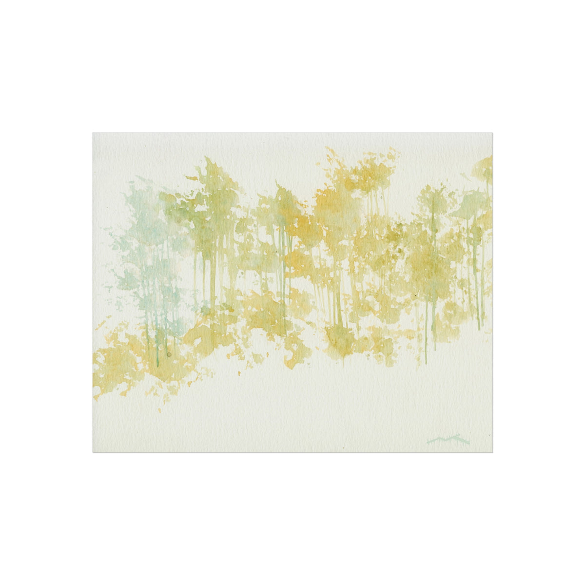 Fine Art Poster — Pastel Forest Watercolor Wall Art