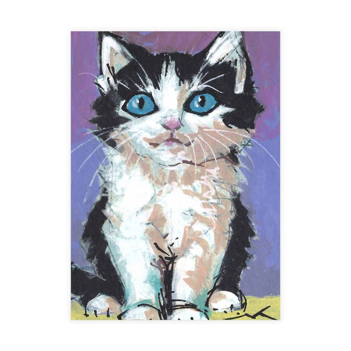 Blue Eyes-Cute Cat-Postcard Bundles (envelopes included)