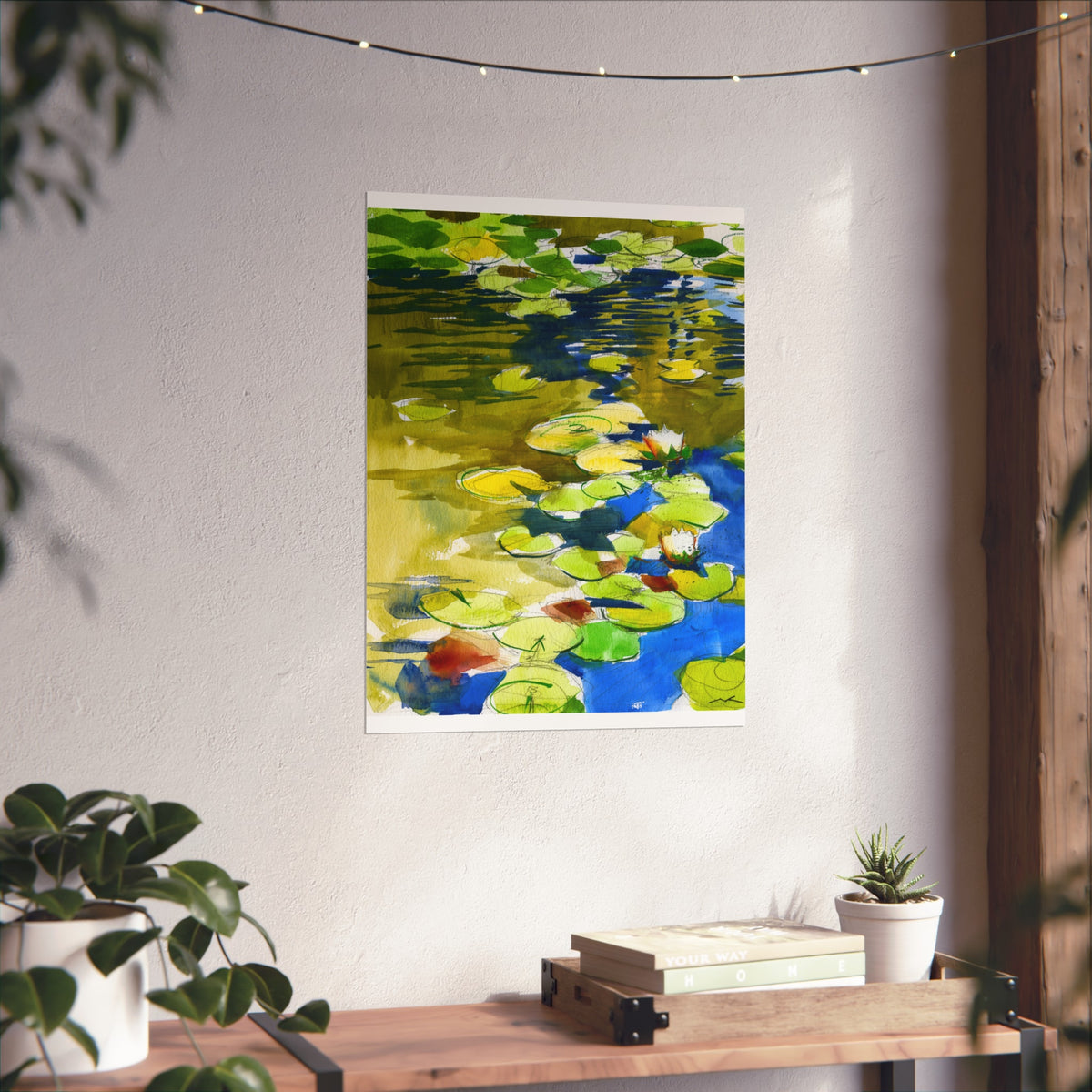 Waterlily Fine Art Poster — Vibrant Impressionist Pond Print