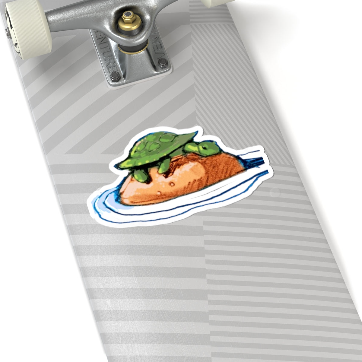 Turtle On Toast Sticker — Cute Kawaii Laptop Sticker (Kiss-Cut)