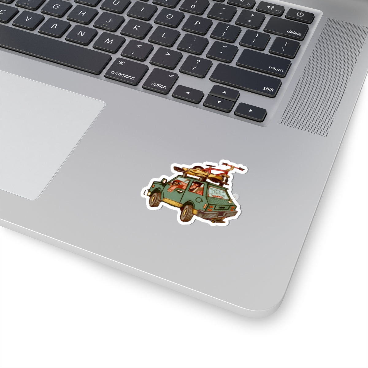 Vintage Station Wagon Road Trip Sticker — 'Road Trip' Kiss-Cut Car Decal