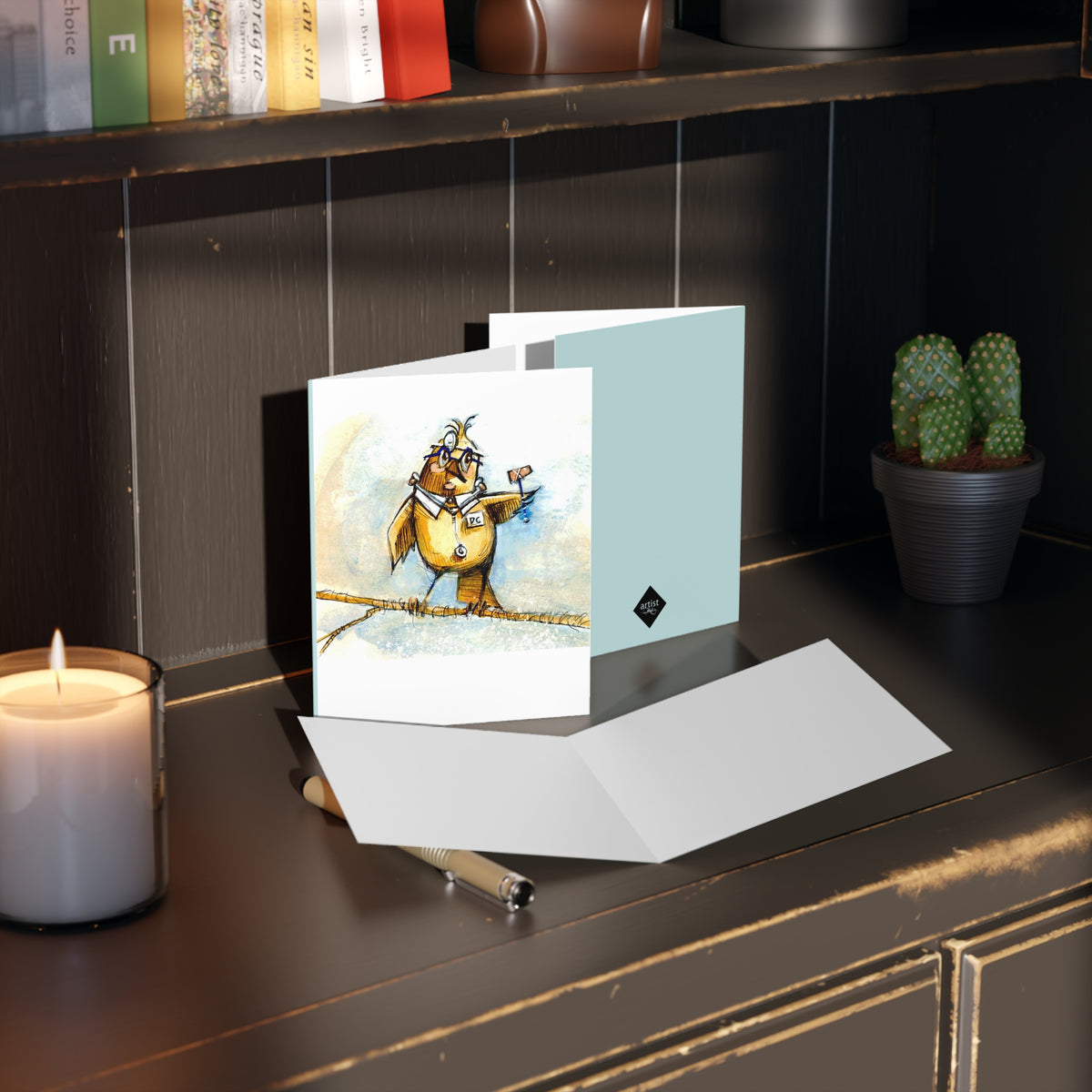 Doctor Greeting Cards — Whimsical Postman Bird Illustration