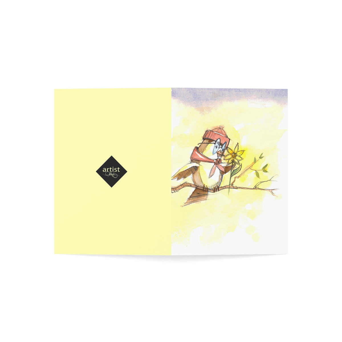 Lover Bird Greeting Card –Pack of 1/10/30/50