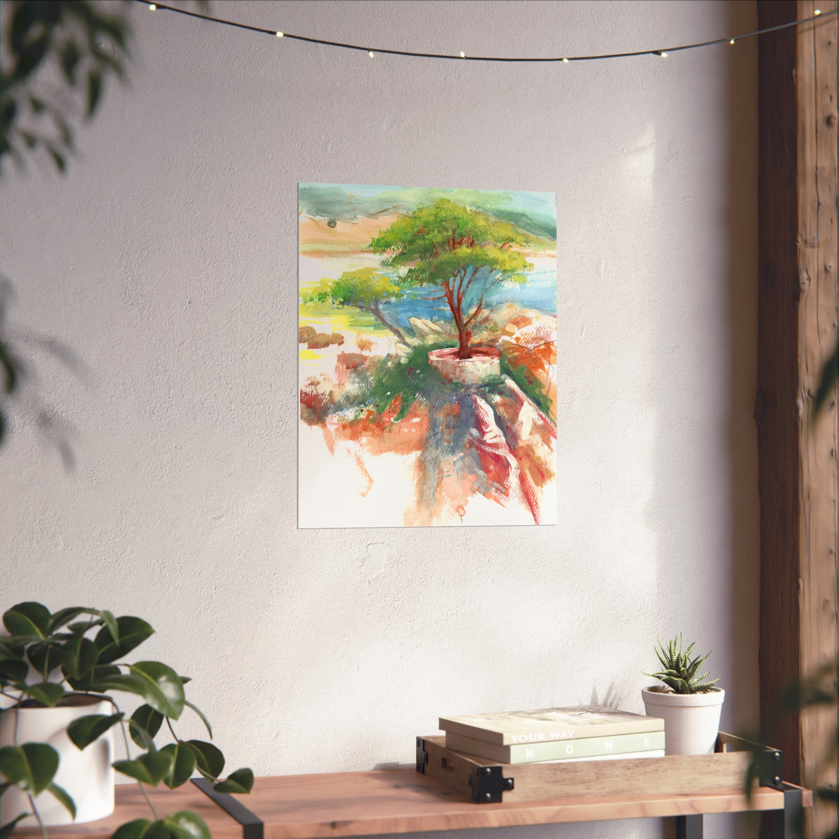 Fine Art Poster — Coastal Tree Watercolor Print