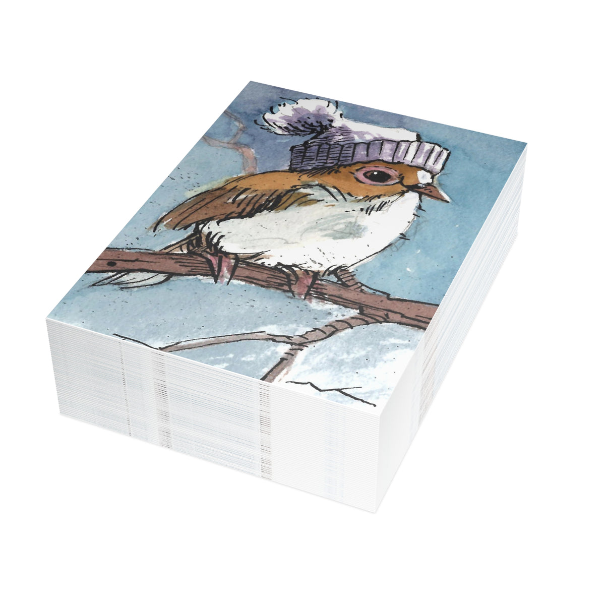 Winter Hat-Postcard Bundles (envelopes included)